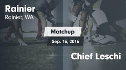 Matchup: Rainier vs. Chief Leschi 2016