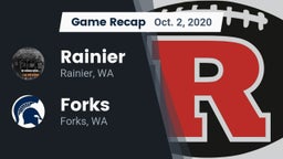 Recap: Rainier  vs. Forks  2020