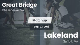 Matchup: Great Bridge vs. Lakeland  2016