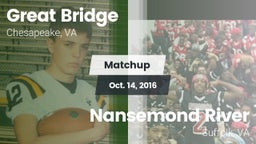 Matchup: Great Bridge vs. Nansemond River  2016