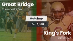 Matchup: Great Bridge vs. King's Fork  2017