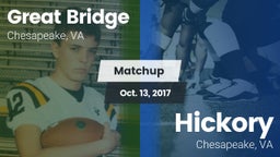 Matchup: Great Bridge vs. Hickory  2017
