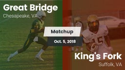 Matchup: Great Bridge vs. King's Fork  2018