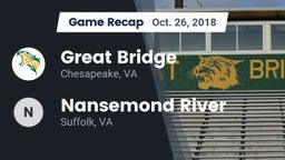 Recap: Great Bridge  vs. Nansemond River  2018