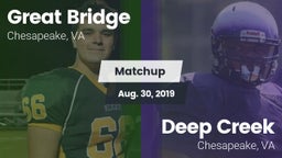 Matchup: Great Bridge vs. Deep Creek  2019