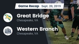 Recap: Great Bridge  vs. Western Branch  2019