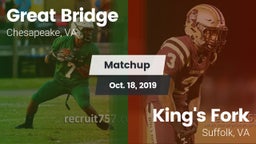 Matchup: Great Bridge vs. King's Fork  2019