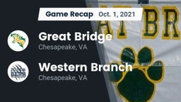 Recap: Great Bridge  vs. Western Branch  2021