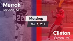 Matchup: Murrah vs. Clinton  2016