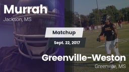 Matchup: Murrah vs. Greenville-Weston  2017