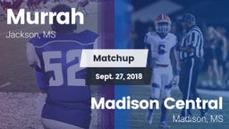 Matchup: Murrah vs. Madison Central  2018