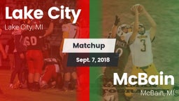 Matchup: Lake City vs. McBain  2018