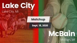 Matchup: Lake City vs. McBain  2020