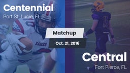Matchup: Centennial vs. Central  2016