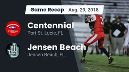 Recap: Centennial  vs. Jensen Beach  2018