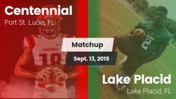 Matchup: Centennial vs. Lake Placid  2019