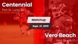 Matchup: Centennial vs. Vero Beach  2019