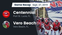 Recap: Centennial  vs. Vero Beach  2019