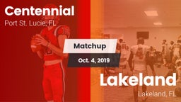 Matchup: Centennial vs. Lakeland  2019