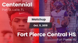 Matchup: Centennial vs. Fort Pierce Central HS 2019