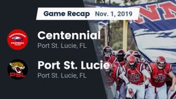 Recap: Centennial  vs. Port St. Lucie  2019