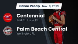 Recap: Centennial  vs. Palm Beach Central  2019