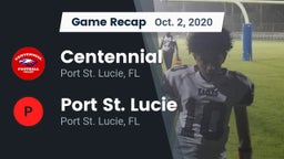 Recap: Centennial  vs. Port St. Lucie  2020