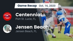 Recap: Centennial  vs. Jensen Beach  2020