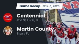 Recap: Centennial  vs. Martin County  2020