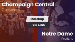 Matchup: Central vs. Notre Dame  2017