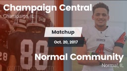 Matchup: Central vs. Normal Community  2017