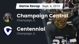 Recap: Champaign Central  vs. Centennial  2019
