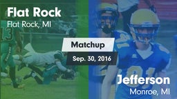 Matchup: Flat Rock vs. Jefferson  2016