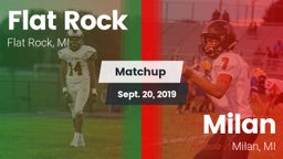 Matchup: Flat Rock vs. Milan  2019