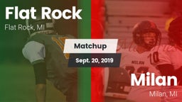Matchup: Flat Rock vs. Milan  2019