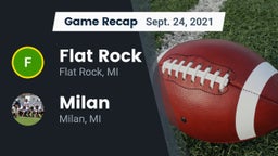 Recap: Flat Rock  vs. Milan  2021