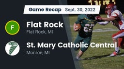 Recap: Flat Rock  vs. St. Mary Catholic Central  2022