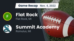 Recap: Flat Rock  vs. Summit Academy  2022