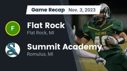 Recap: Flat Rock  vs. Summit Academy  2023