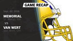 Recap: Memorial  vs. Van Wert  2016