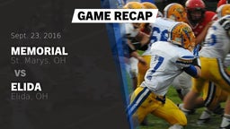 Recap: Memorial  vs. Elida  2016