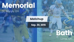 Matchup: Memorial vs. Bath  2016