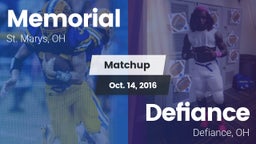 Matchup: Memorial vs. Defiance  2016