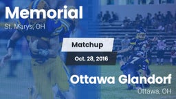 Matchup: Memorial vs. Ottawa Glandorf  2016