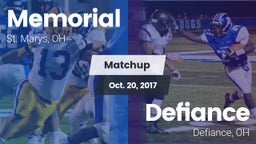 Matchup: Memorial vs. Defiance  2017