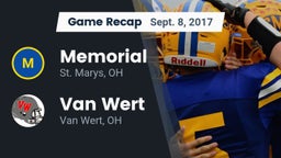 Recap: Memorial  vs. Van Wert  2017