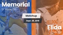 Matchup: Memorial vs. Elida  2018