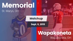 Matchup: Memorial vs. Wapakoneta  2019