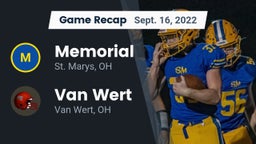 Recap: Memorial  vs. Van Wert  2022