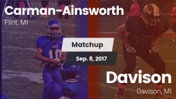 Matchup: Carman-Ainsworth vs. Davison  2017